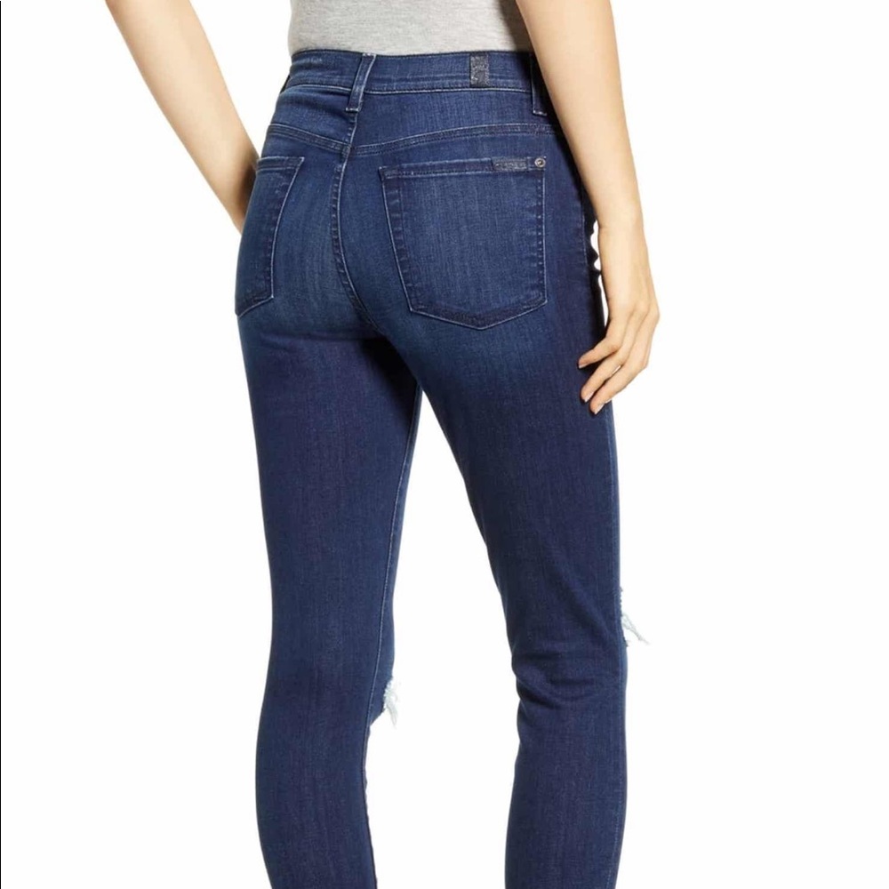 NEW Seven 7 For All Mankind Skinny Ankle Jeans Size 24 NWT